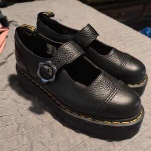 Dr. Martens Black Platform Mary Janes